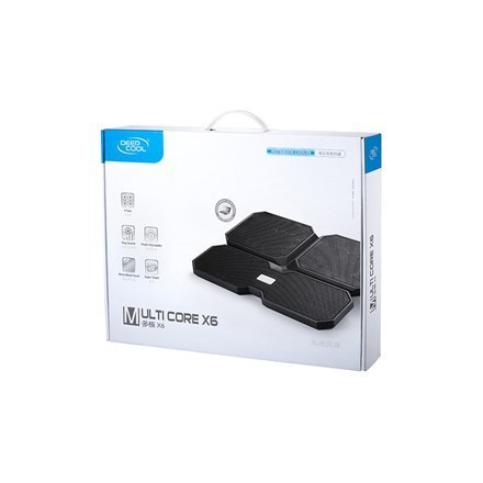 Deepcool Multi Core X6 - wentylator do notebooka | 38 cm x 29,5 cm x 2,4 cm | 900 g Deepcool Multi Core X6 - wentylator do notebooka | 38 cm x 29,5 cm x 2,4 cm | 900 g