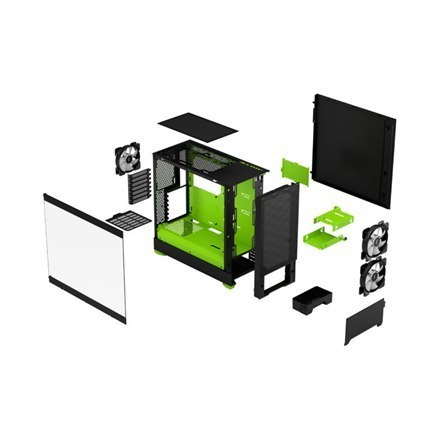 Fractal Design | Pop Air RGB | Okno boczne | Green Core TG Clear Tint | ATX, mATX, Mini ITX | Zasilacz w zestawie Nie | ATX Fractal Design | Pop Air RGB | Okno boczne | Green Core TG Clear Tint | ATX, mATX, Mini ITX | Zasilacz w zestawie Nie | ATX