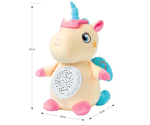Milly Mally Milly Mally Zabawka pluszowa z Projektorem Milly Unicorn