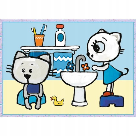Trefl Puzzle Kicia Kocia 4w1 Dzień Kici Koci Trefl 34372