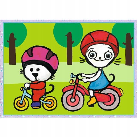 Trefl Puzzle Kicia Kocia 4w1 Dzień Kici Koci Trefl 34372