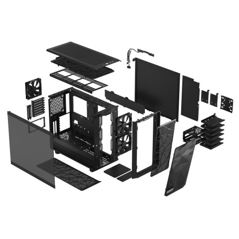 Fractal Design | Meshify 2 Light Tempered Glass | Black | ATX Fractal Design | Meshify 2 Light Tempered Glass | Black | ATX