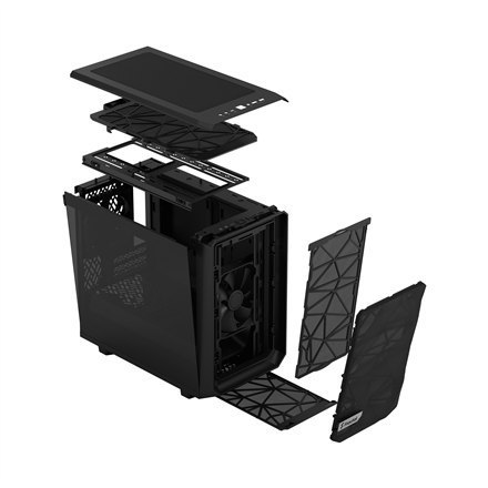Fractal Design | Meshify 2 Nano | Side window | Black TG dark tint | ITX | Power supply included No | ATX Fractal Design | Meshify 2 Nano | Side window | Black TG dark tint | ITX | Power supply included No | ATX