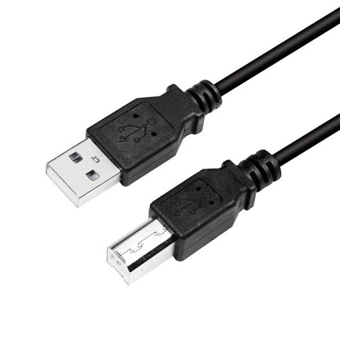 Logilink | Kabel USB | Męski | 4-pinowy USB Typ B | Męski | Czarny | 4-pinowy USB Typ A | 5 m Logilink | Kabel USB | Męski | 4-pinowy USB Typ B | Męski | Czarny | 4-pinowy USB Typ A | 5 m