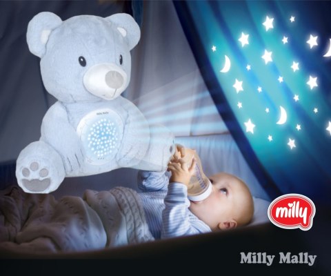 Milly Mally Milly Mally Zabawka pluszowa z Projektorem Milly Bear Blue