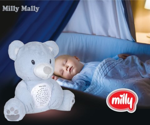 Milly Mally Milly Mally Zabawka pluszowa z Projektorem Milly Bear Blue
