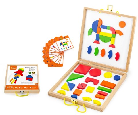 Viga Viga 59687 Magnetyczna układanka w walizce Viga Viga 59687 Magnetyczna układanka w walizce