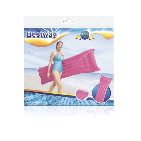 Bestway Bestway 44007 MATERAC PLAŻOWY MATOWY 183cm x 69cm RÓŻOWY Bestway Bestway 44007 MATERAC PLAŻOWY MATOWY 183cm x 69cm RÓŻOWY