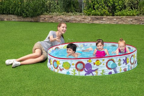 Bestway Bestway 55029 BASENIK ROZPOROWY FILL 'N FUN BURTA STATKU Z OKIENKAMI 152cm x 25cm