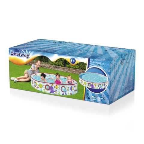 Bestway Bestway 55029 BASENIK ROZPOROWY FILL 'N FUN BURTA STATKU Z OKIENKAMI 152cm x 25cm