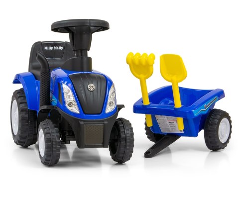 Milly Mally Pojazd New Holland T7 Traktor Blue Milly Mally Pojazd New Holland T7 Traktor Blue