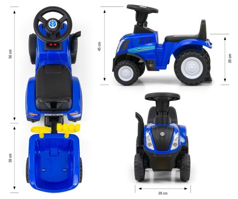 Milly Mally Pojazd New Holland T7 Traktor Blue Milly Mally Pojazd New Holland T7 Traktor Blue