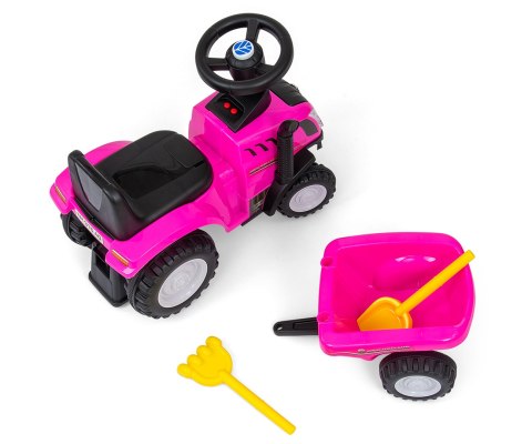 Milly Mally Pojazd New Holland T7 Traktor Pink Milly Mally Pojazd New Holland T7 Traktor Pink
