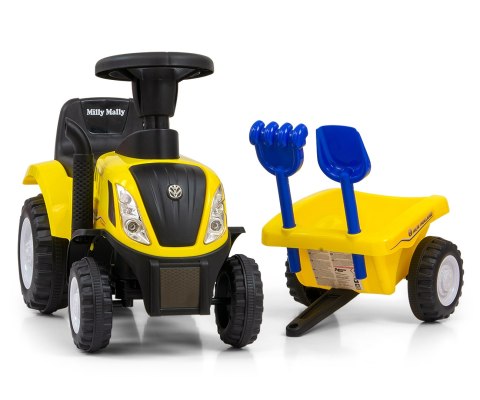 Milly Mally Pojazd New Holland T7 Traktor Yellow Milly Mally Pojazd New Holland T7 Traktor Yellow