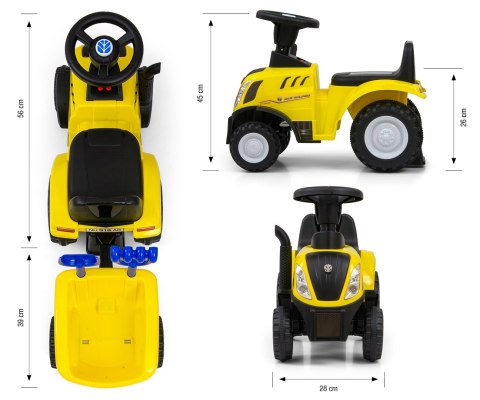 Milly Mally Pojazd New Holland T7 Traktor Yellow Milly Mally Pojazd New Holland T7 Traktor Yellow