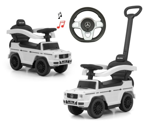 Milly Mally Pojazd z rączką MERCEDES G350d White Milly Mally Pojazd z rączką MERCEDES G350d White