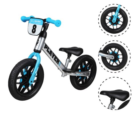 Qplay Qplay Rowerek Biegowy Player Blue