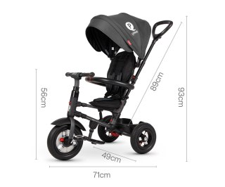 Qplay Qplay Rowerek Trójkołowy Rito Rubber Black