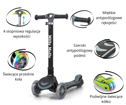Milly Mally Scooter Boogie Black Milly Mally Scooter Boogie Black