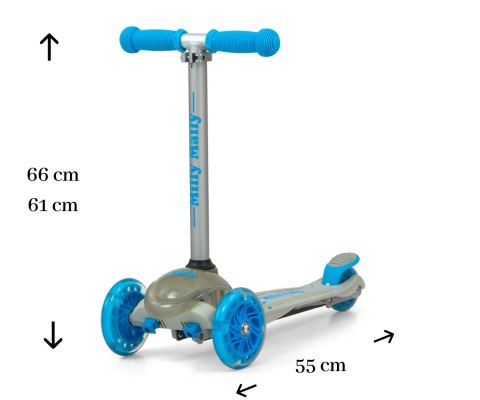 Milly Mally Scooter Zapp Grey