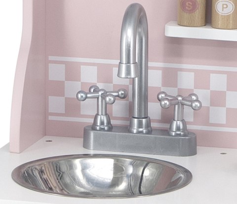 Viga Viga 44046 PolarB Kuchnia z akcesoriami silver-pink Viga Viga 44046 PolarB Kuchnia z akcesoriami silver-pink