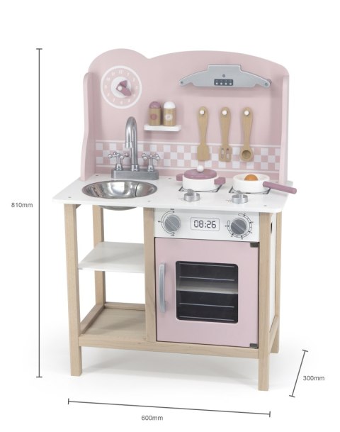 Viga Viga 44046 PolarB Kuchnia z akcesoriami silver-pink Viga Viga 44046 PolarB Kuchnia z akcesoriami silver-pink