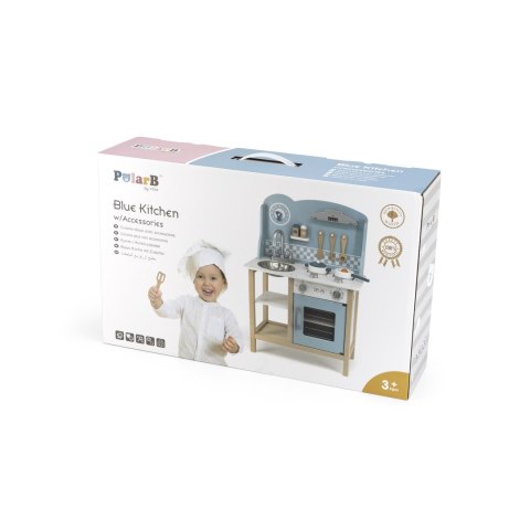Viga Viga 44047 PolarB Kuchnia z akcesoriami silver-blue Viga Viga 44047 PolarB Kuchnia z akcesoriami silver-blue