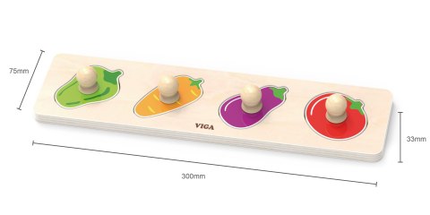 Viga Viga 44532 Pierwsze puzzle z uchwytami - warzywa Viga Viga 44532 Pierwsze puzzle z uchwytami - warzywa