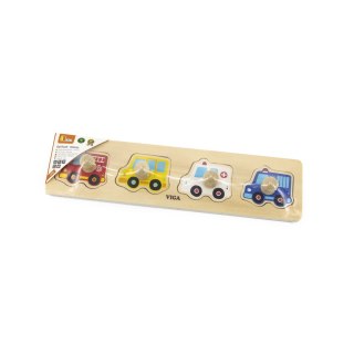 Viga Viga 44535 Pierwsze puzzle z uchwytami - auta