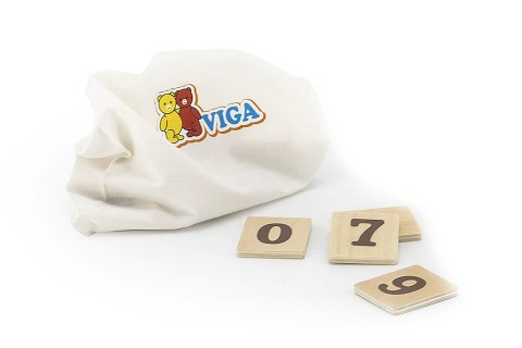 Viga Viga 44547 Drewniany zegar - nauka godzin Viga Viga 44547 Drewniany zegar - nauka godzin