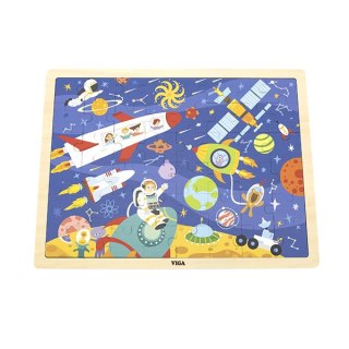 Viga Viga 44586 Puzzle na podkładce 48 elementów - poznajemy kosmos
