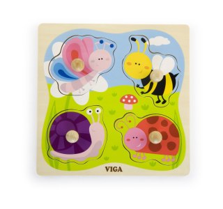Viga Viga 50131 Puzzle na podkładce - owady