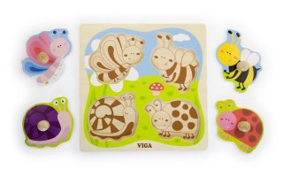 Viga Viga 50131 Puzzle na podkładce - owady
