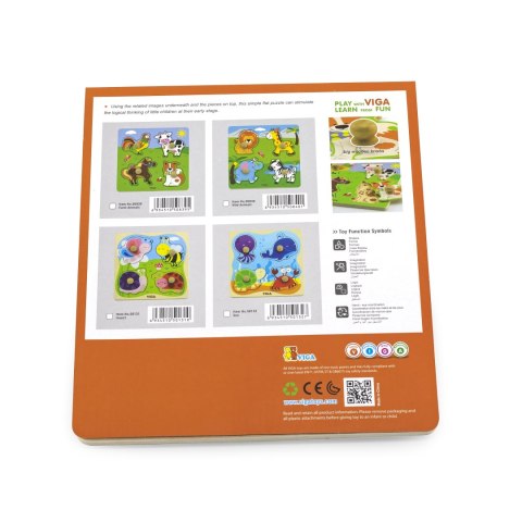 Viga Viga 50131 Puzzle na podkładce - owady Viga Viga 50131 Puzzle na podkładce - owady