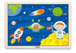 Viga Viga 51461 Puzzle na podkładce 24 elementy - kosmiczna przygoda