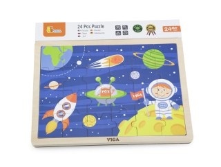 Viga Viga 51461 Puzzle na podkładce 24 elementy - kosmiczna przygoda