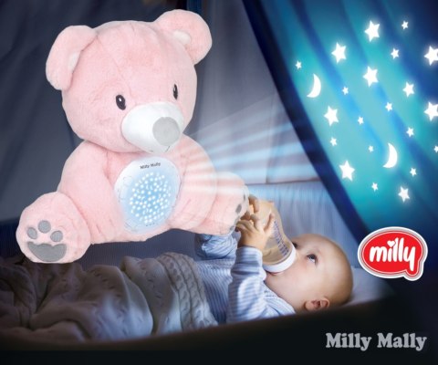 Milly Mally Milly Mally Zabawka pluszowa z Projektorem Milly Bear Pink
