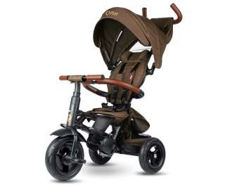Qplay Qplay Rowerek Trójkołowy Rito Deluxe Rubber Brown