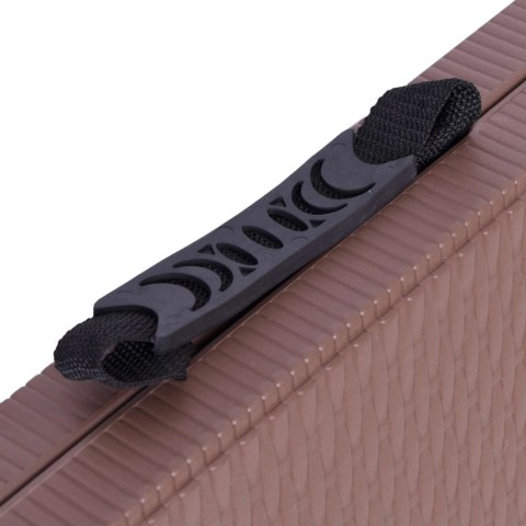 Zestaw cateringowy Rattan brąz stół 180 cm+ 2 ławki Zestaw cateringowy Rattan brąz stół 180 cm+ 2 ławki
