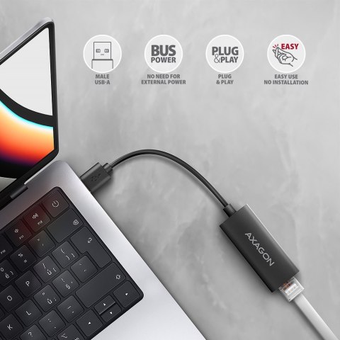 AXAGON | ADE-AR USB-A Gigabit Ethernet Adapter AXAGON | ADE-AR USB-A Gigabit Ethernet Adapter