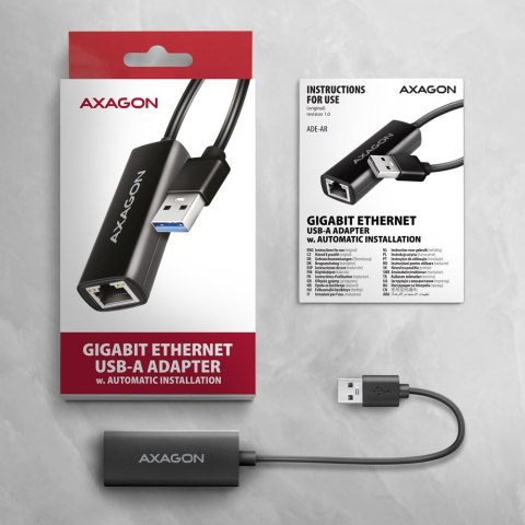 AXAGON | ADE-AR USB-A Gigabit Ethernet Adapter AXAGON | ADE-AR USB-A Gigabit Ethernet Adapter