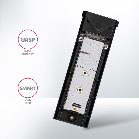 AXAGON External USB-C 10Gbps metal box for M.2 NVMe SSD disks AXAGON External USB-C 10Gbps metal box for M.2 NVMe SSD disks
