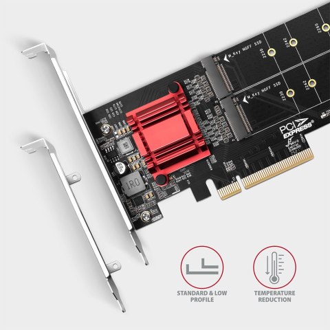AXAGON PCIe 2x NVMe M.2 Controller | PCEM2-ND AXAGON PCIe 2x NVMe M.2 Controller | PCEM2-ND