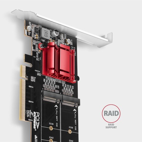 AXAGON PCIe 2x NVMe M.2 Controller | PCEM2-ND AXAGON PCIe 2x NVMe M.2 Controller | PCEM2-ND