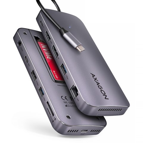 AXAGON USB-C 10Gbps GEN2COMBO 12in1 Hub | HMC-12GM2 AXAGON USB-C 10Gbps GEN2COMBO 12in1 Hub | HMC-12GM2