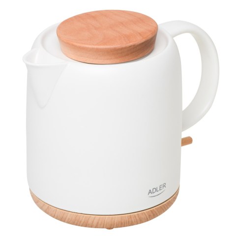 Adler Electric Kettle | AD 1304 | Electric | 1200 W | 1 L | Ceramic | 360° rotational base | White Adler Electric Kettle | AD 1304 | Electric | 1200 W | 1 L | Ceramic | 360° rotational base | White