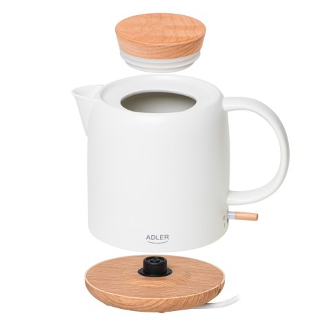 Adler Electric Kettle | AD 1304 | Electric | 1200 W | 1 L | Ceramic | 360° rotational base | White Adler Electric Kettle | AD 1304 | Electric | 1200 W | 1 L | Ceramic | 360° rotational base | White