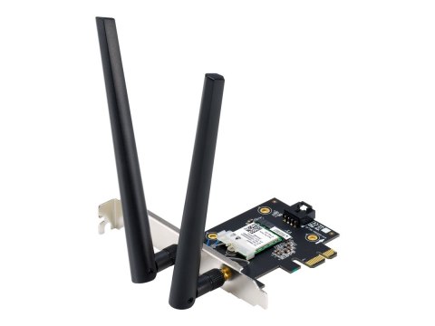 Asus WiFi 7 PCI-E Adapter with 2 external antennas | PCE-BE6500 | 802.11be | Mesh Support No | MU-MiMO No | No mobile broadband Asus WiFi 7 PCI-E Adapter with 2 external antennas | PCE-BE6500 | 802.11be | Mesh Support No | MU-MiMO No | No mobile broadband