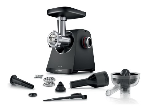 Bosch Food Mincer | MFWS430B | Czarny | Liczba prędkości 2 | Wydajność (kg/min) 2.5 Bosch Food Mincer | MFWS430B | Czarny | Liczba prędkości 2 | Wydajność (kg/min) 2.5