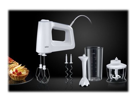 Braun | MultiMix 3 Hand Mixer | HM 3135 WH | Hand Mixer | 500 W | Number of speeds 5 | Turbo mode | White Braun | MultiMix 3 Hand Mixer | HM 3135 WH | Hand Mixer | 500 W | Number of speeds 5 | Turbo mode | White